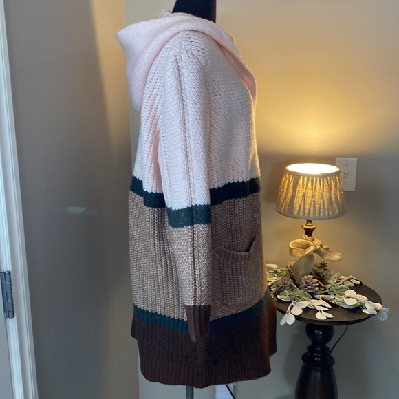 torrid color block cardigan sweater - Plus size 0, L, 12 - Picture 2 of 5